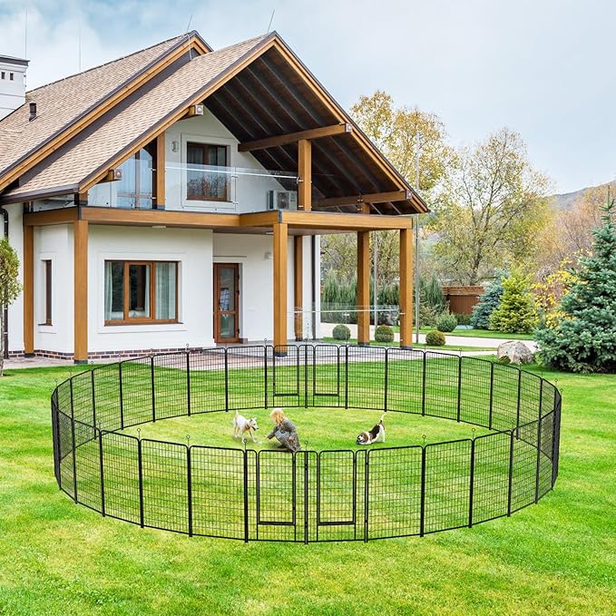 Kfvigoho Dog Playpen Outdoor Extra Wide 32 Piece Panels Heavy Duty Dog Fence - Image 2