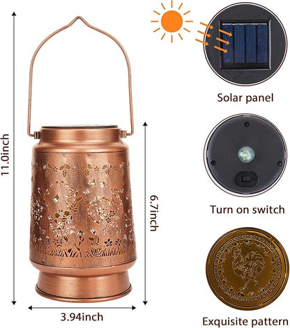 Chicken Solar Lanterns Outdoor Waterproof, Rooster Gifts - Image 3