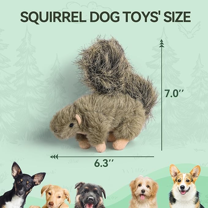 ALL FOR PAWS Classic Squirrel Pet Toys - Image 2