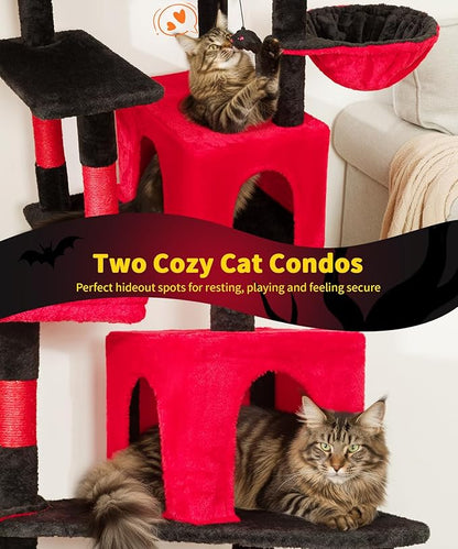 AMHANCIBLE Gothic Cat Tree, 70 Inch Tall Cat Tower - Image 4