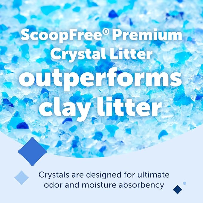 PetSafe ScoopFree Odor Control Crystal Cat Litter, Fresh Scent, 8 Lb Bag - Image 2