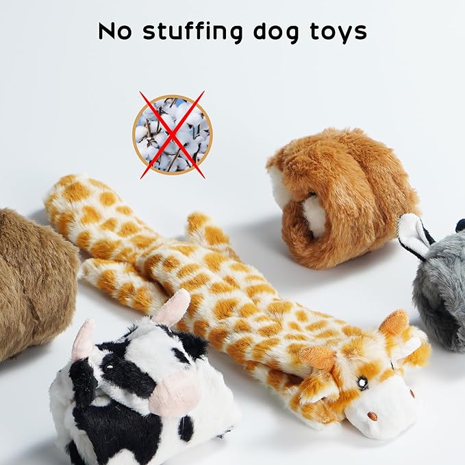 Nocciola Dog Squeaky Toys, No Stuffing Dog Toys - Image 3