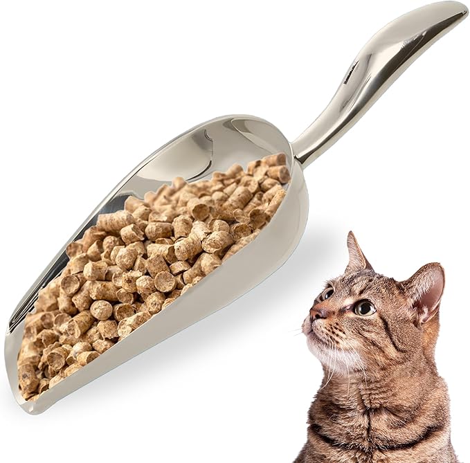 SunGrow Large Cat Litter and Food Scoop, Life Transforming 2-in-1 Scooper - Image 2