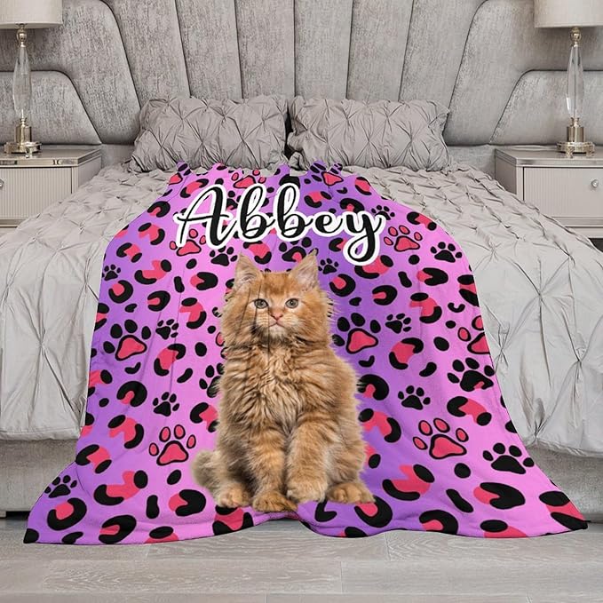 Custom Pet Name Blanket Personalized Dog Memory Blankets - Image 6