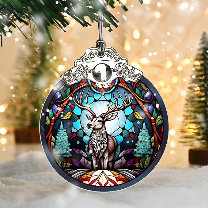 Jocidea Deer Christmas Ornaments, Deer Decor Christmas, Deer Christmas Tree - Image 5
