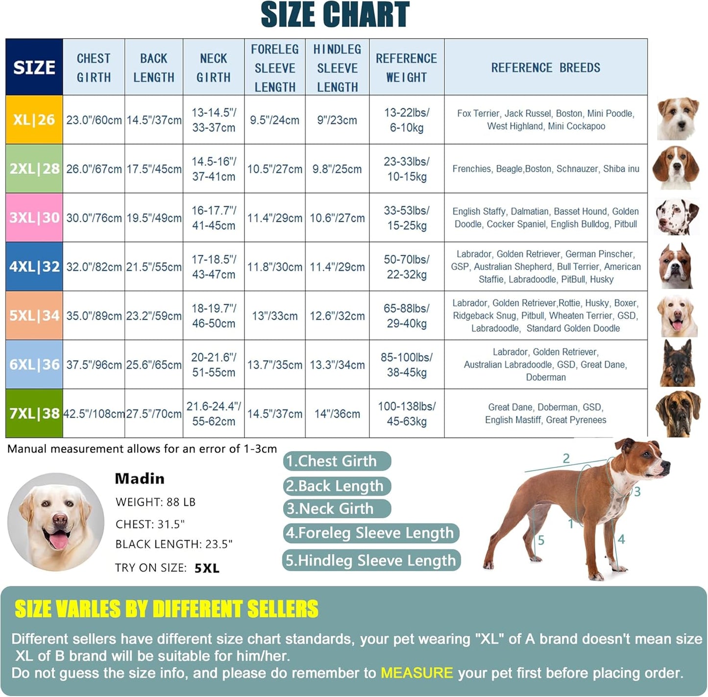 Yeapeeto Dog Onesie Surgery Recovery Suit for Large Medium Bodysuit Dogs Pajamas PJS Full Body for Shedding, Prevent Licking, Wound Protection, Cone Alternative… (Red Pink, 3XL)