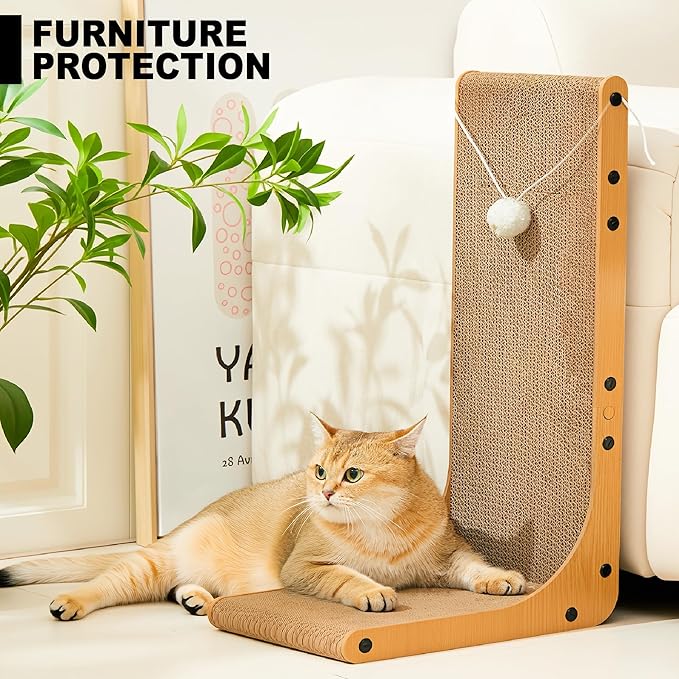 Cardboard Cat Scratcher, 23.6 Inch Cardboard Cat Scratching Post - Image 5