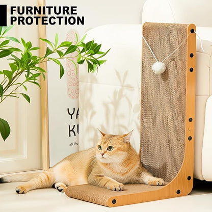 Cardboard Cat Scratcher, 23.6 Inch Cardboard Cat Scratching Post - Image 5
