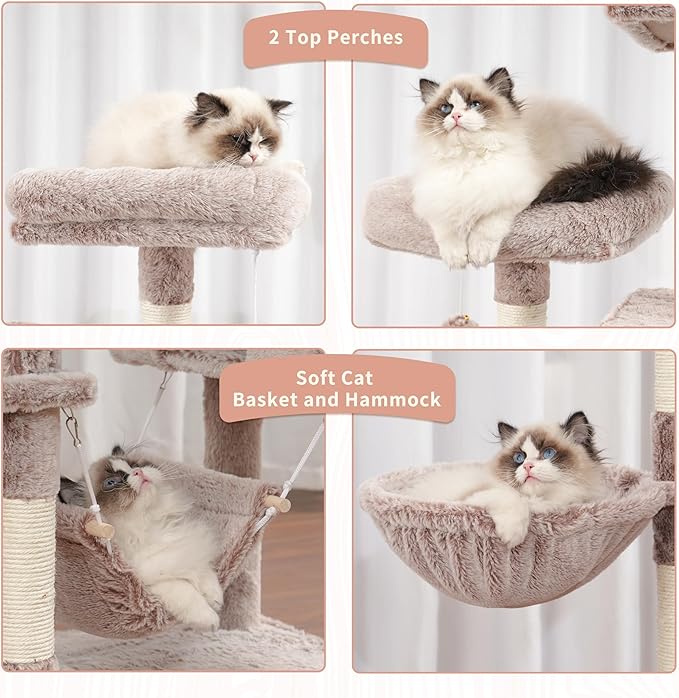 Gitelsnour Cat Tree for Indoor Cats, Sturdy Cat Tree House - Image 5