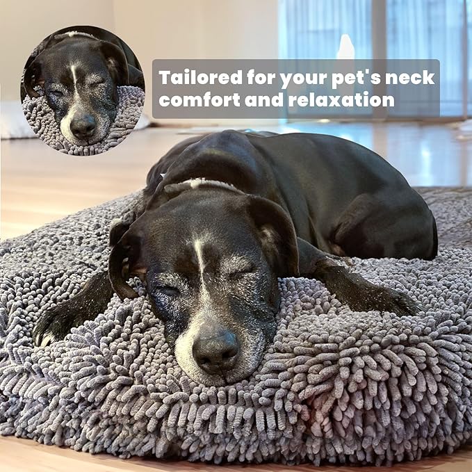 Muddy Mat®Cloud K-9 Bed for Dogs & Cats, Soft & Relaxing Round Dog Bed - Image 5