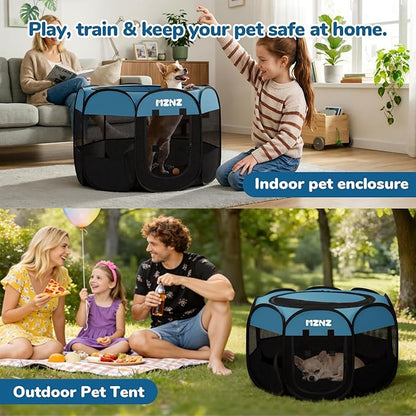 Dog Cat Playpen, Portable Small Animal Playpen Crate Indoor - Image 5