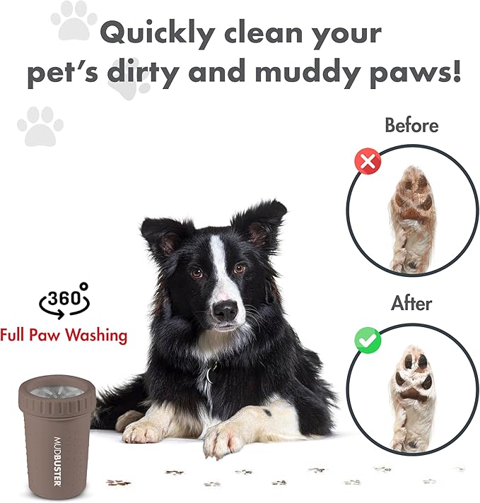 Dexas MudBuster Medium Dog Paw Cleaner, Fits 1.5"-2.5" Wide Paws, Gentle - Image 4