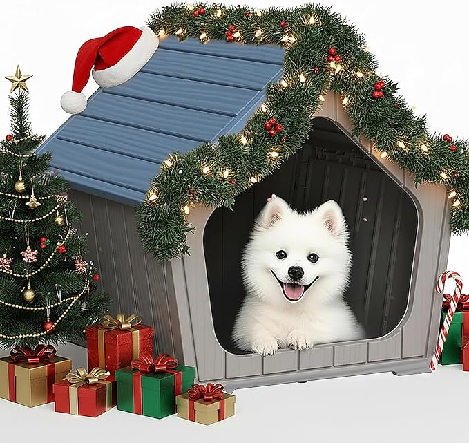 DRATO Dog House Indoor Outdoor Durable Resin Material Houses - Image 2
