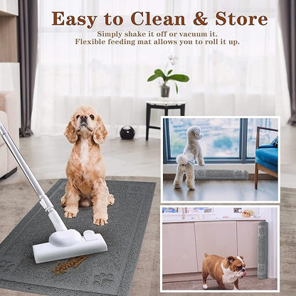 Prime Pets Dog Food Mat Waterproof, 35”x 24”, Pet Mat - Image 6