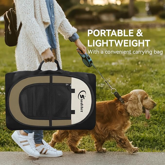 Siedihit Dog Cat Playpen, Medium Puppy Pet Playpen, Dog Crate Tent Cage - Image 6