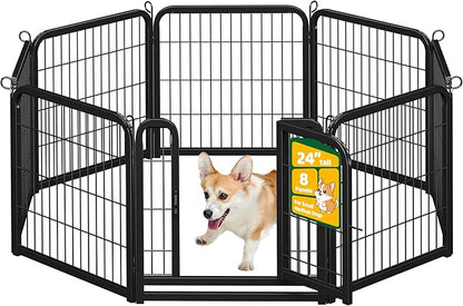 Yaheetech Dog Playpen Outdoor, 24 inch 8 Panels Dog Pen Indoor Heavy Duty Puppy by Unknown