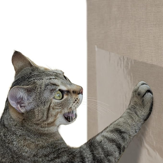 Kitty City Cat Scratch Furniture Protector Tape – 12 Large Clear Double-Sided by KittyCity