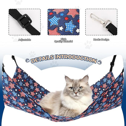 Admaison Cat Hammock for Cage Hanging Reversible 2Pack, Pet Hammock Bed - Image 2