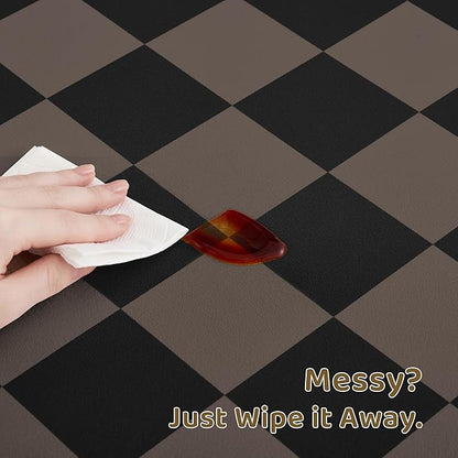 Checkered Dog Feeding Mat, Absorbent Mats - Image 5