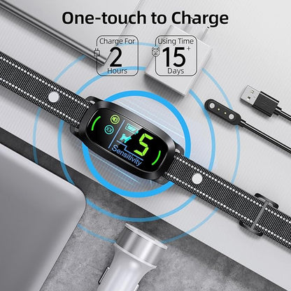 FAFAFROG Dog Bark Collar, Rechargeable Smart Collar, Anti Barking Training - Image 4