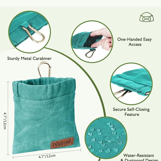 ETIAL Dog Treat Pouch, Portable Puppy Dog Training Treat Bag, Hand Free Dog - Image 2