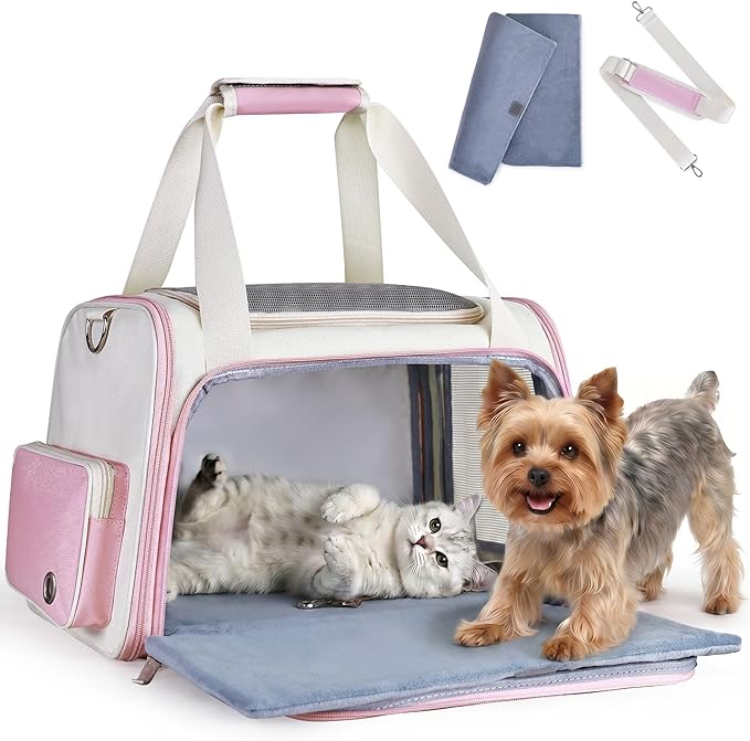 Homespon Soft-Sided Cat Carrier Dog Carrier, 34.5L Airline Approved Pet Carrier by HOMESPON