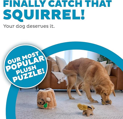 Outward Hound Hide-A-Squirrel Dog Toy – Interactive 2‑in‑1 Plush Puzzle - Image 2