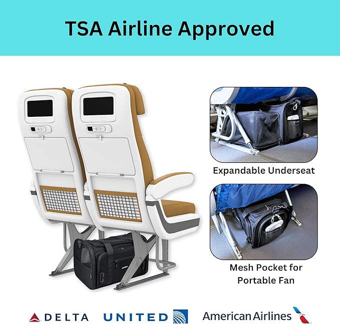 Crash-Tested Dog Carrier Airline Approved | 3-in-1 Lab-Tested Cat Car Seat - Image 2