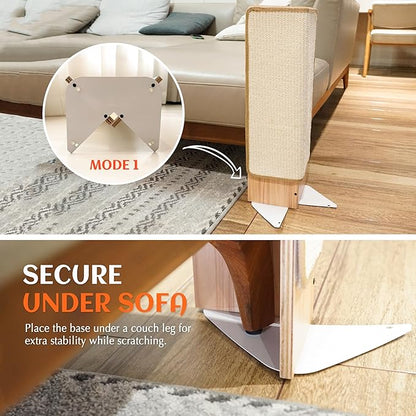 PETKARAY Couch Corner Cat Scratcher, Sisal Furniture Protector - Image 4