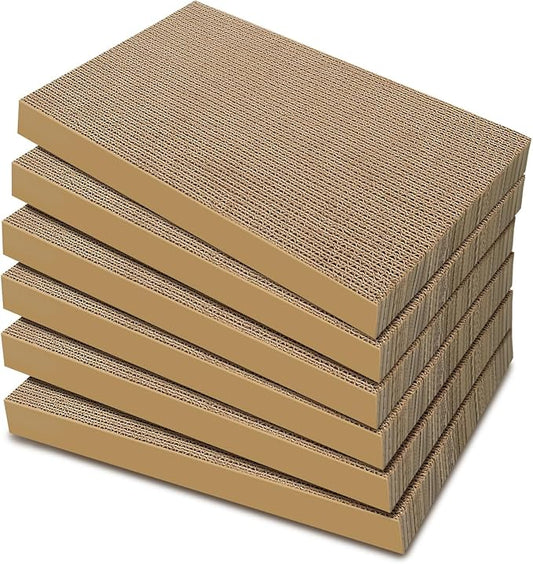 Cat Scratchers 6 Packs Refill Cat Scratching Pad Cardboard by AGYM
