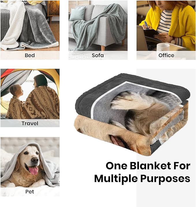 Personalized Pet Memorial Gifts, Custom Dog Blanket - Image 5