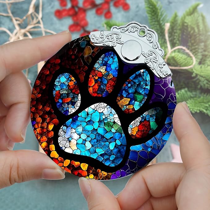 Stained Glass Christmas Ornaments, Jocidea Pet Ornaments - Image 3