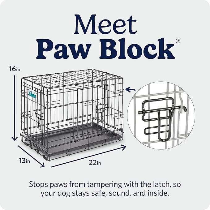 MidWest Homes for Pets 22-Inch iCrate for Extra-Small Breeds, Double Door - Image 4