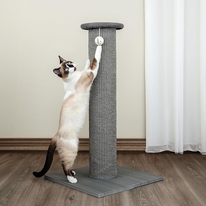 Kitty City Tall Sisal Cat Scratching Post, 32” Durable Scratcher - Image 5
