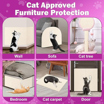 ENONCI 23.6x15.8 Cat Wall Scratcher Mat - Image 4