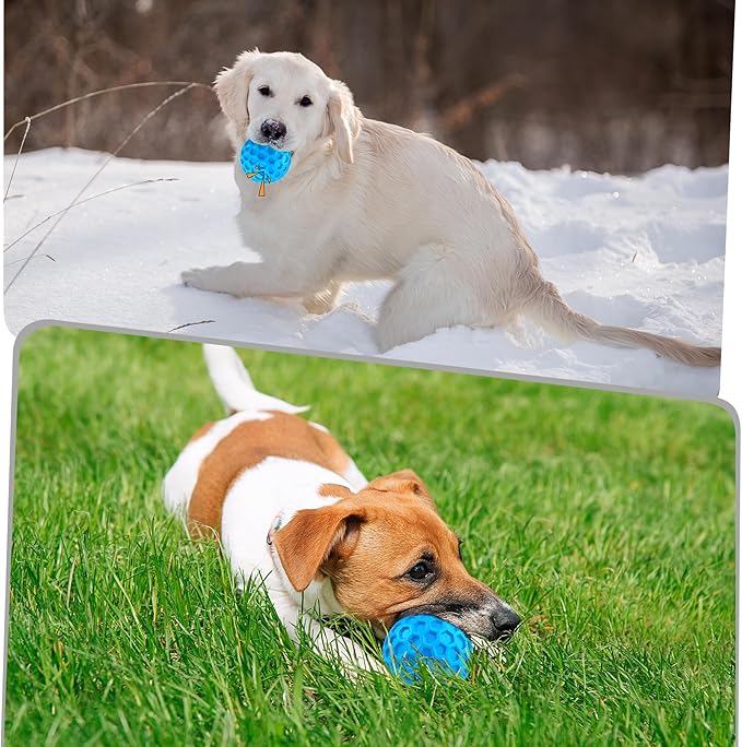 Squeaky Dog Toys for Aggressive Chewers, Indestructible Dog Balls for - Image 4