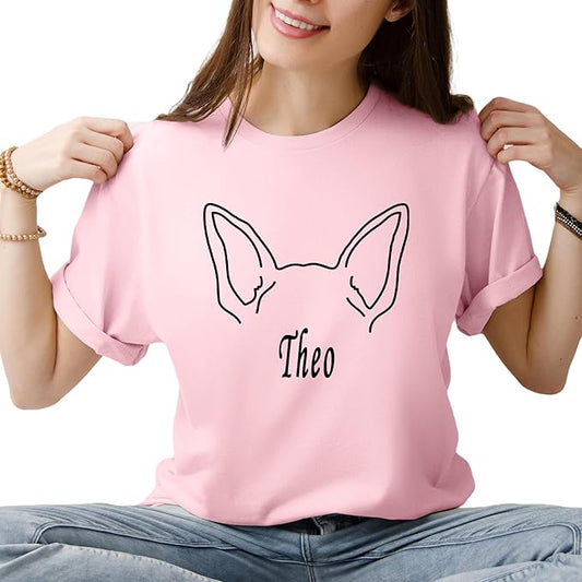 Custom Dog Mom Shirt Personalized Dog Ears Sweatshirt by CustomUnique