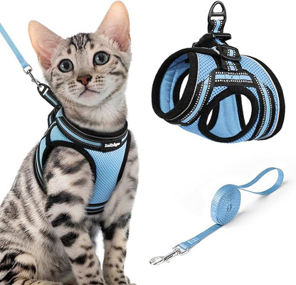 rabbitgoo Cat Harness and Leash, Step-in Escape Proof Kitten Harness Set by rabbitgoo