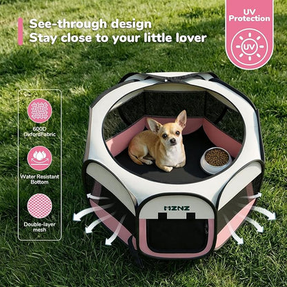 Dog Playpen, Portable Puppy Pet Crate Indoors - Image 7