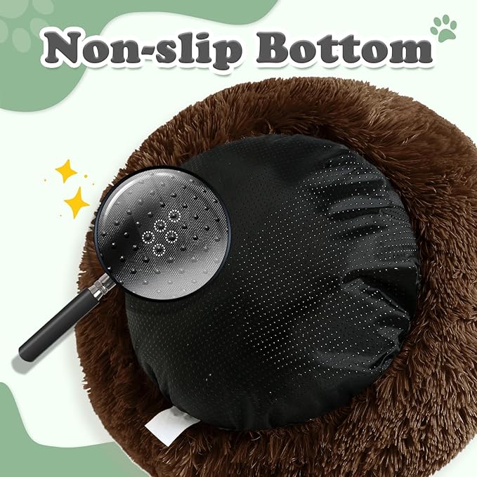 JOLLYVOGUE Dog & Cat Bed, Calming Anti-Anxiety Pet Bed - Image 3