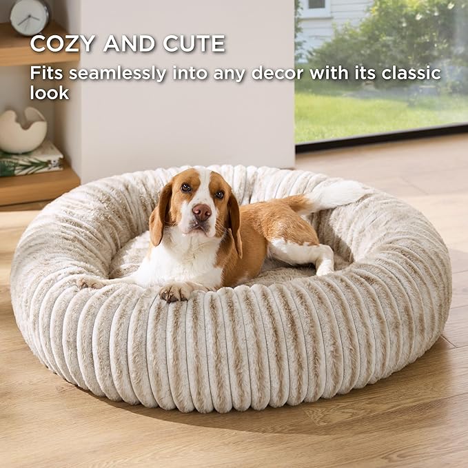 Bedsure ComfyFleece™ Donut Large Dog Bed - Image 4