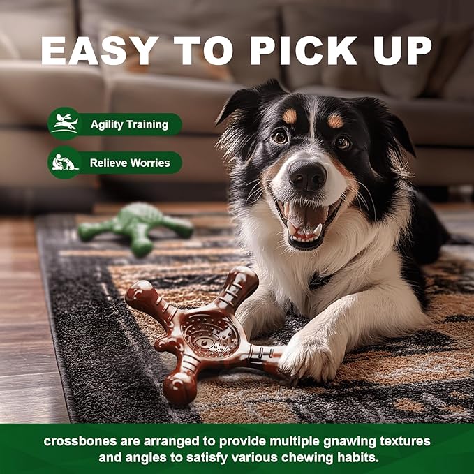 Tough Dog Chew Toy for Aggressive Chewers – Durable Bacon Flavored Nylon Bone - Image 4