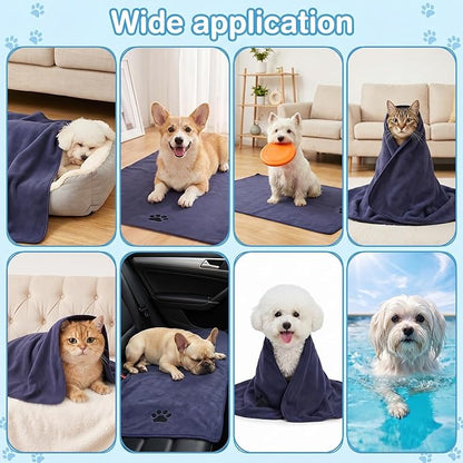 2PCS Dog Bath Supplies, Dog Bath Gloves | Dog Towels 32'' X 16'', Super - Image 6