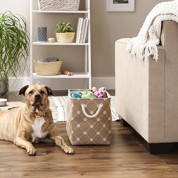 Bone Dry Pet Storage Paw and Bone, Trellis Collection, Medium Rectangle - Image 4