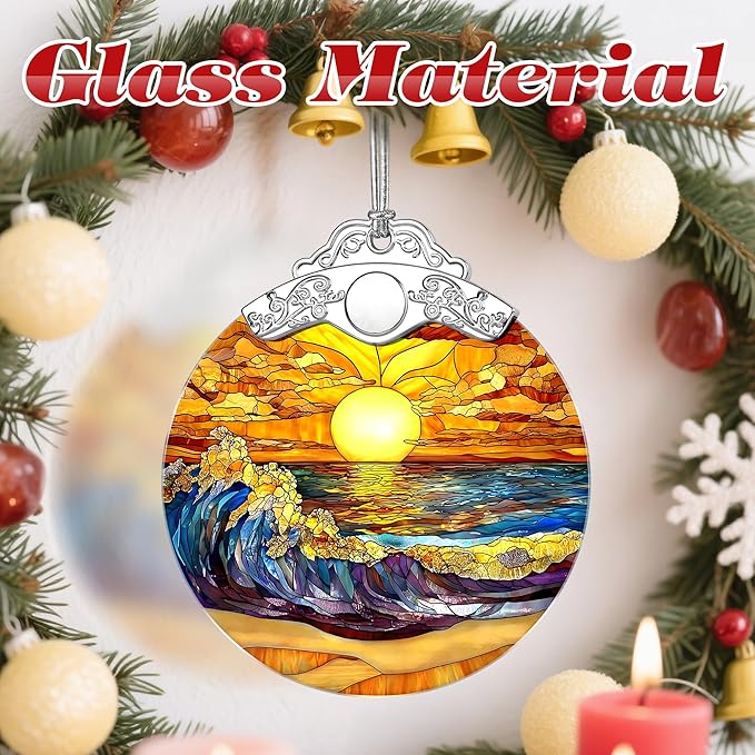 Stained Glass Ornament, Christmas Ornaments, Christmas Decorations - Image 3