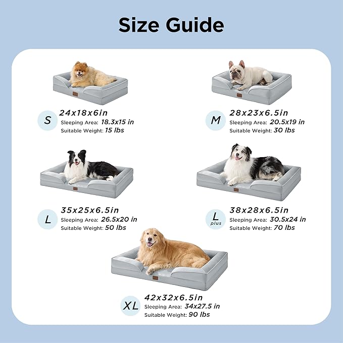 Bedsure L Plus Cooling Dog Bed for Large Dogs - Image 7