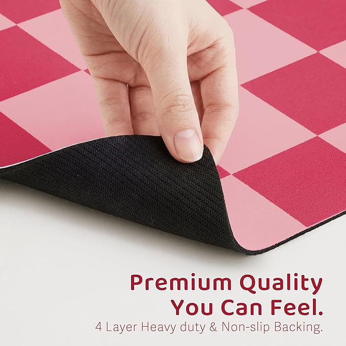 Checkered Dog Feeding Mat, Absorbent Mats - Image 5