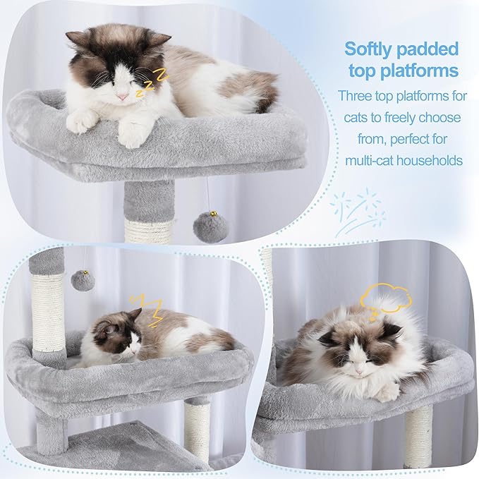 Hey-brother Cat Tree Tower, Scratching Posts - Image 4