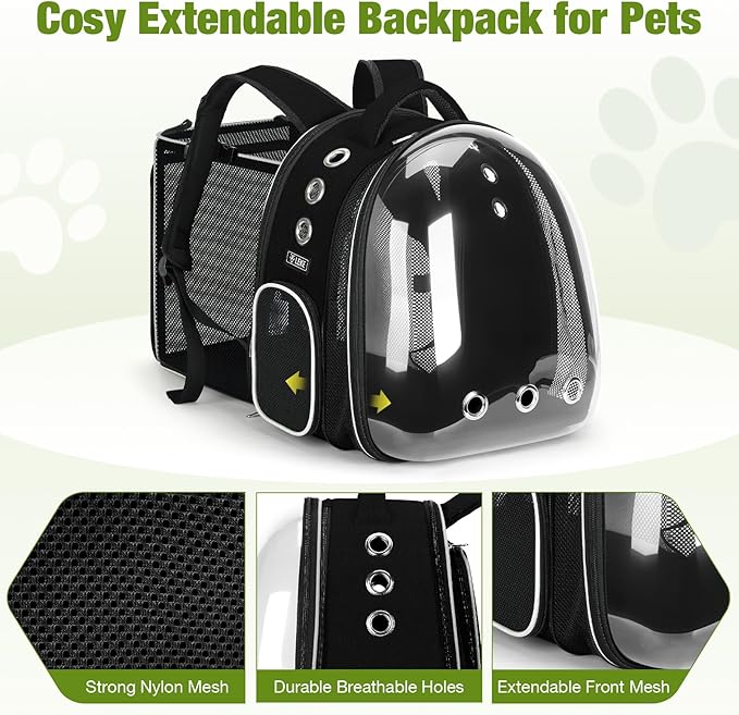 Limited Stock Lekereise Cat Backpack Carrier, Expandable Large Space Cat Bubble - Image 3