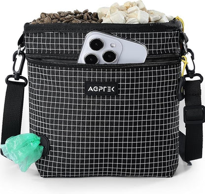 AGPTEK Dog Treat Pouch, Magnetic Dog Walking Pouch by AGPTEK